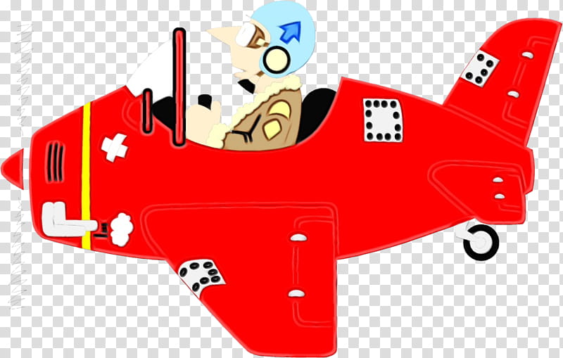 airplane red aircraft vehicle, Watercolor, Paint, Wet Ink, Radiocontrolled Aircraft, Model Aircraft, Radiocontrolled Toy, Toy Vehicle transparent background PNG clipart