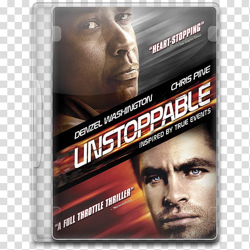 Movie Icon Mega , Unstoppable, Unstoppable DVD case icon transparent background PNG clipart