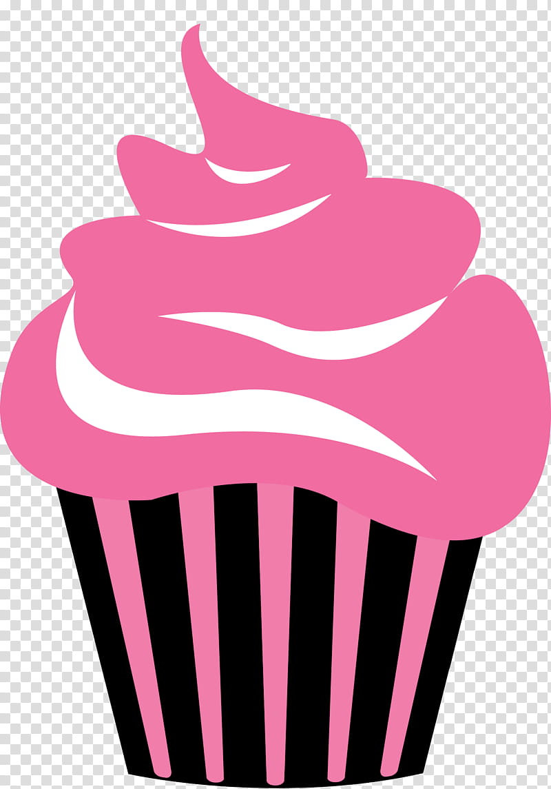 Cupcakes , pink cupcake illustration transparent background PNG clipart
