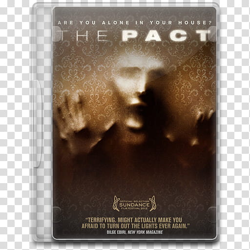 Movie Icon Mega , The Pact (), The Pact Are You Alone in your House? DVD case transparent background PNG clipart