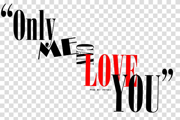 Only Me Love You logo transparent background PNG clipart