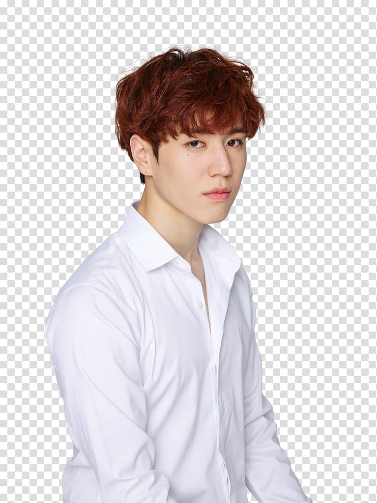 KIM YUGYEOM GOT, man wearing white button-up dress shirt transparent background PNG clipart