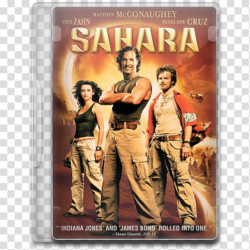 Movie Icon Mega , Sahara, Sahara DVD case transparent background PNG clipart