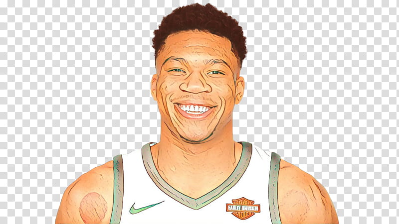 Giannis Antetokounmpo, Thumb, Chin, Jaw, Human, Cheek, Forehead, Smile transparent background PNG clipart