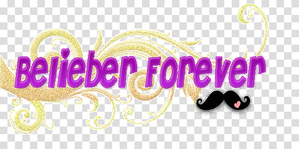 Texto BELIEBER FOREVER transparent background PNG clipart