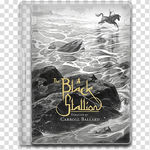 Movie Icon Mega , The Black Stallion, closed The Black Stallion DVD case transparent background PNG clipart