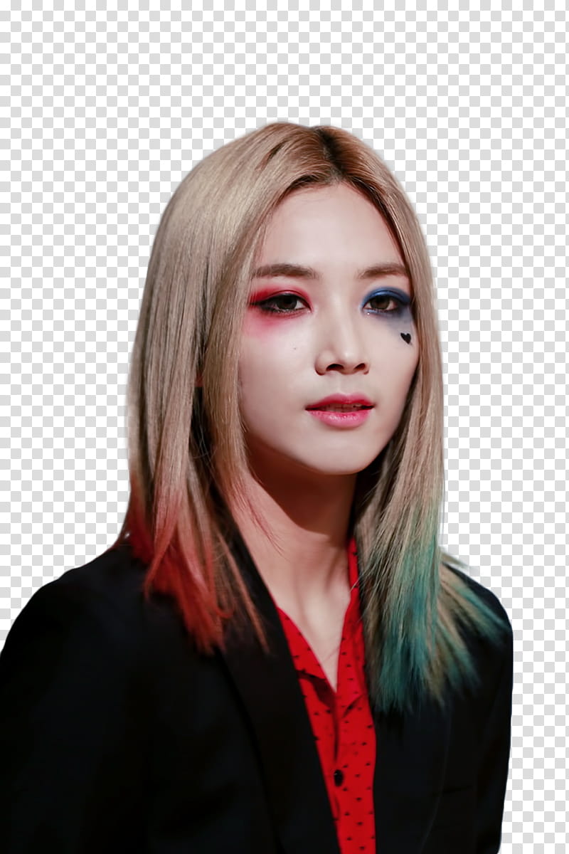Yoon Jeonghan of SEVENTEEN, woman wearing black suit blazer transparent background PNG clipart
