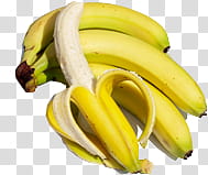 SETS, ripe bunch of bananas transparent background PNG clipart
