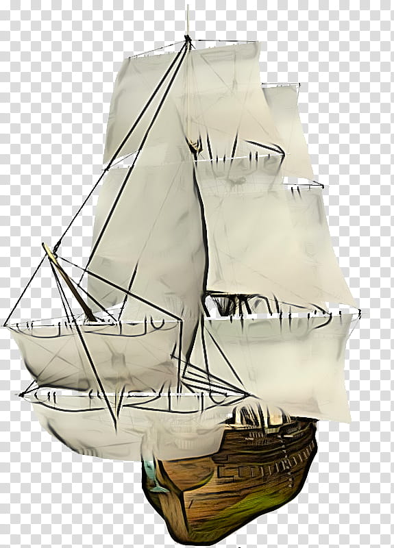 boat sailing ship vehicle galleon caravel, Watercraft, Tall Ship, Mast transparent background PNG clipart