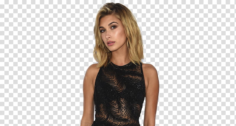 Hailey Baldwin VMA , hailey-baldwin-goes-sheer-at-the-mtv-vmas--social-Edit transparent background PNG clipart