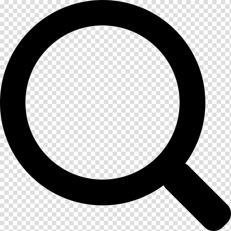 Magnifying Glass Symbol, Search Box, Magnifier, Black And White
, Circle, Line, Oval transparent background PNG clipart