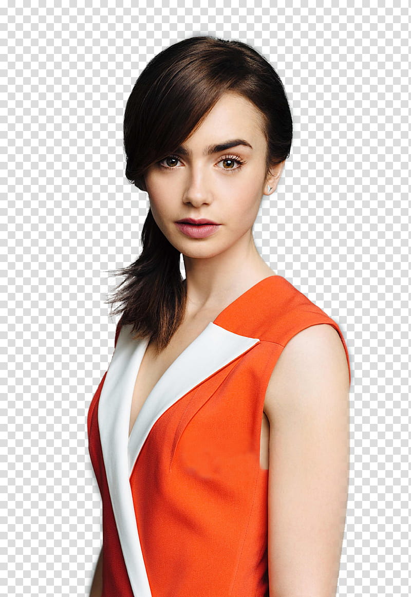 Lily Collins transparent background PNG clipart