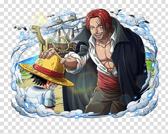 Akagami Shanks One of Four Yonko transparent background PNG clipart