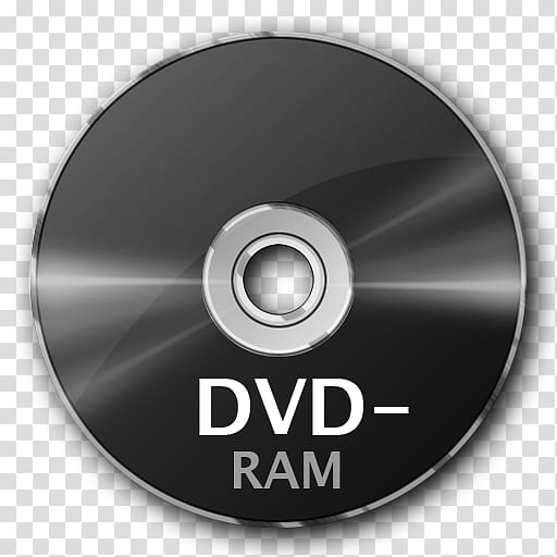 Black Glossy Icon Set, DVD RAM transparent background PNG clipart
