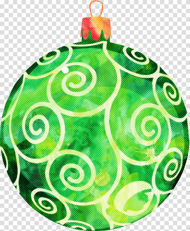 Christmas ornament, Green, Holiday Ornament, Christmas Decoration, Circle, Leaf, Interior Design, Spiral transparent background PNG clipart