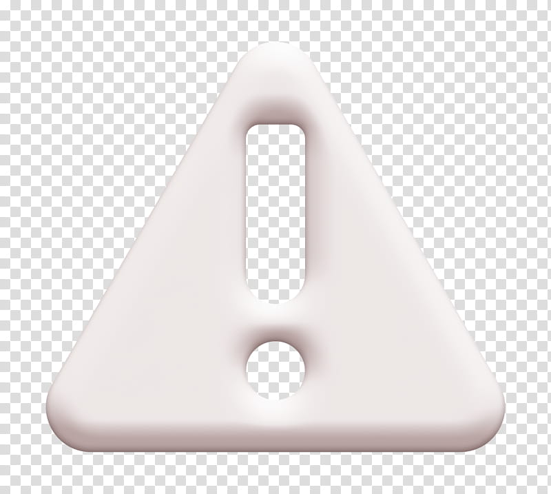 Attention icon Alert icon Web Security icon, Shapes Icon, White