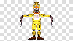 UCN Withered Chica in ventilation transparent background PNG