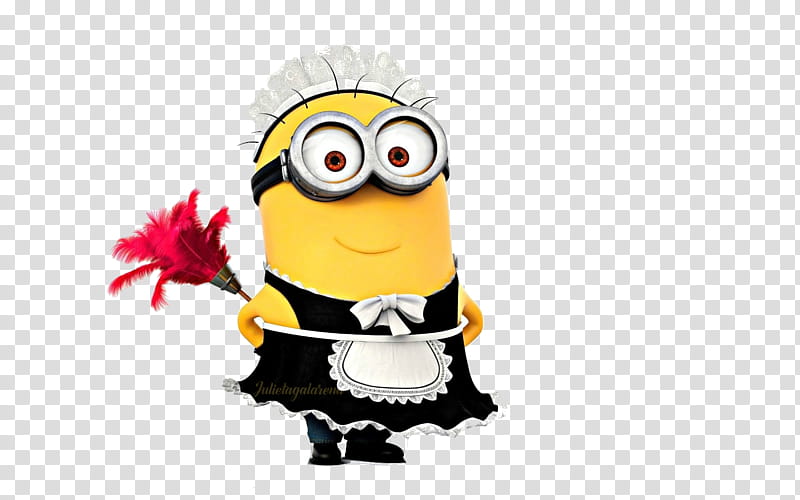 Jerry the Minion wearing maid costume illustration transparent background PNG clipart