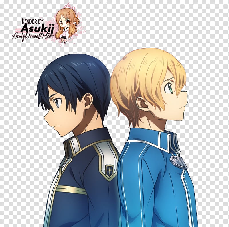 SAO Alicization Kirito und Yujio transparent background PNG clipart