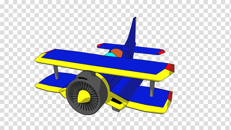 Tornado TopView, Sonic TH, blue and yellow plane illustration transparent background PNG clipart