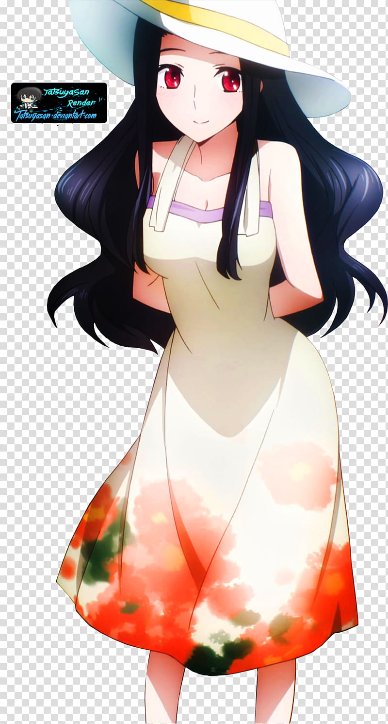 Mayumi Saegusa Mahouka Koukou no Rettousei Render, smiling woman standing with both hands behind her back illustration transparent background PNG clipart