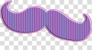 purple and gray striped mustache transparent background PNG clipart