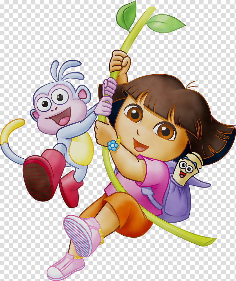 Tv, Dora The Explorer, Cartoon, Television Show, Character, Game, Sticker transparent background PNG clipart