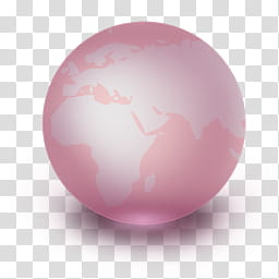 All my s, pink globe illustration transparent background PNG clipart