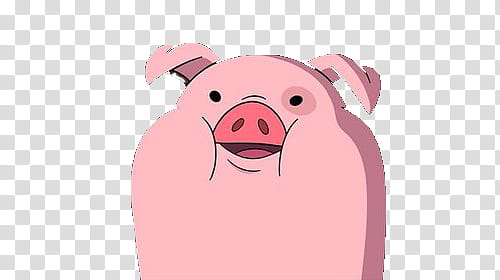 Suscriptores Youtube, Gravity Falls pink pig transparent background PNG clipart