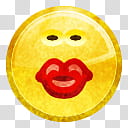 Human O Grunge, face-kiss icon transparent background PNG clipart