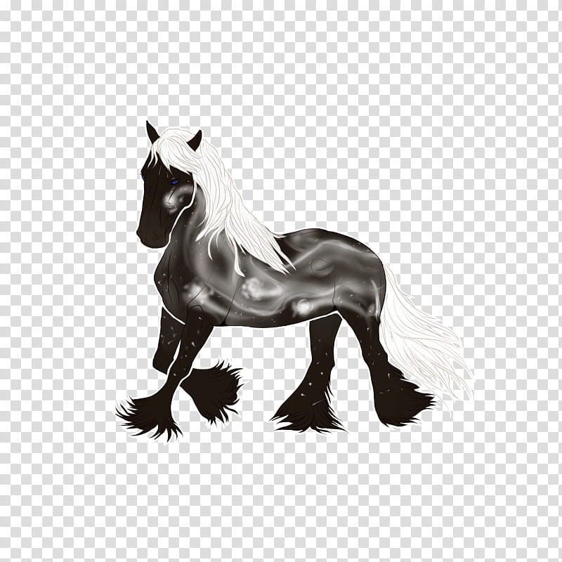 Unicorn, Mustang, Stallion, Black White M, Character, Yonni Meyer, Horse, Animal Figure transparent background PNG clipart
