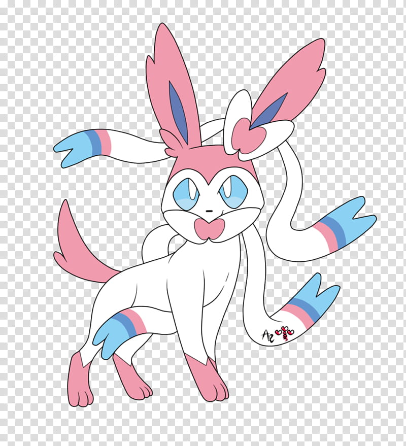 Sylveon, New th Generation Evolution of Eevee :D, multicolored monster illustration transparent background PNG clipart