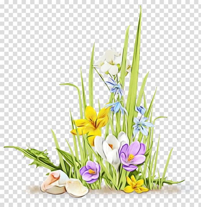 Watercolor Wreath Flower, Paint, Wet Ink, Crocus, Desktop , Resolution, Flowering Plant, Grasses transparent background PNG clipart