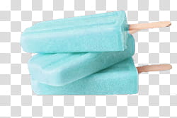 AESTHETIC GRUNGE, three sky-blue popsicles illustration transparent background PNG clipart