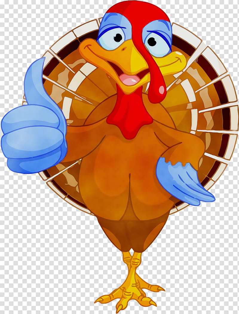 cartoon balloon beak party supply bird, Thanksgiving Turkey , Watercolor, Paint, Wet Ink, Cartoon transparent background PNG clipart