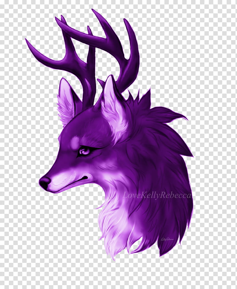 Deer Purple, Antler, Character, Violet, Horn, Snout transparent background PNG clipart