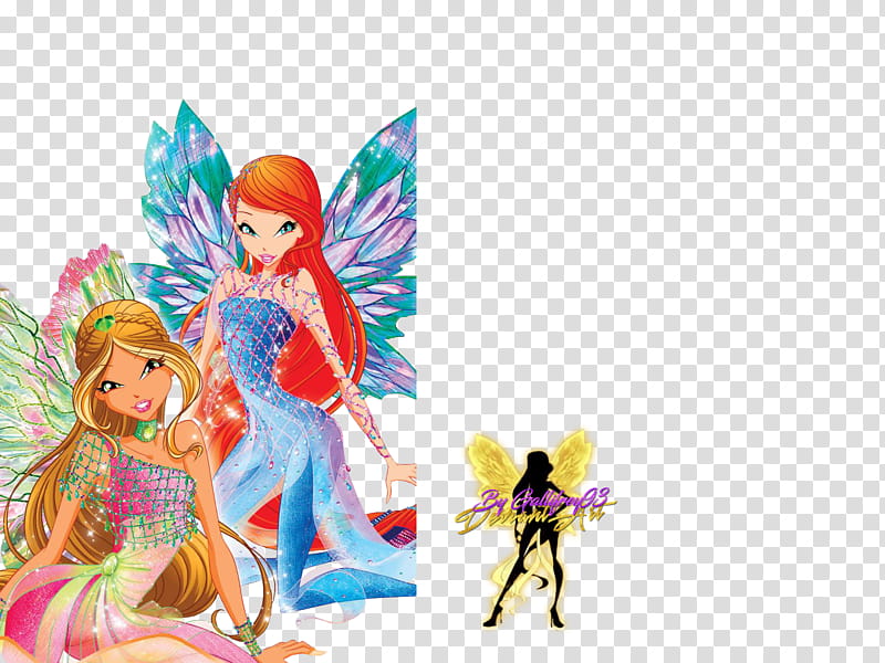 World of Winx Flora and Bloom Dreamix transparent background PNG clipart