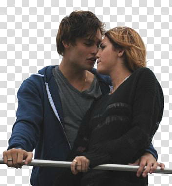 Douglas Booth and Miley Cyrus transparent background PNG clipart