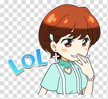 TWICE LINE STICKERS Candy pop edition, brown haired female anime illustration transparent background PNG clipart