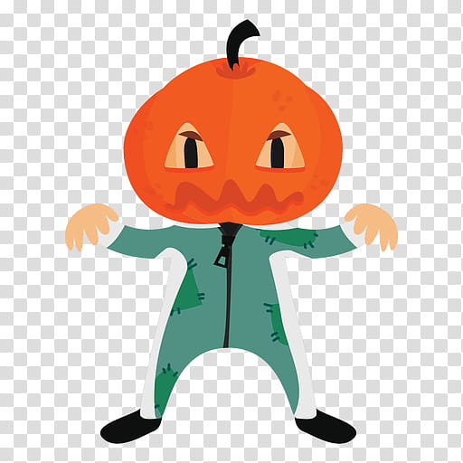 MINI DE HALLOWEEN, person with pumpkin head illustration transparent background PNG clipart