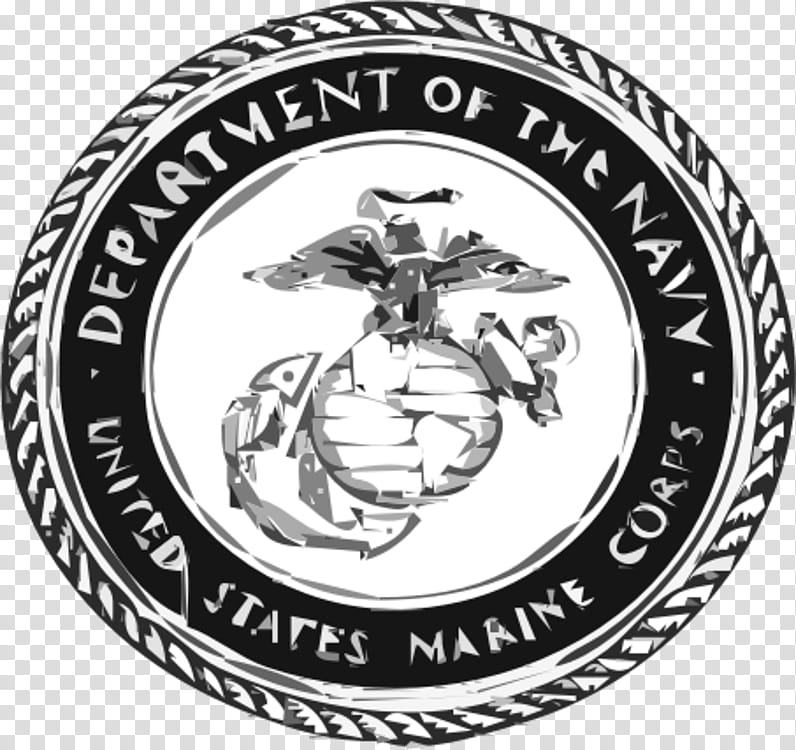 United States Of America Black And White, United States Marine Corps, Symbol, Logo, Badge, Emblem, Black And White
, Organization transparent background PNG clipart