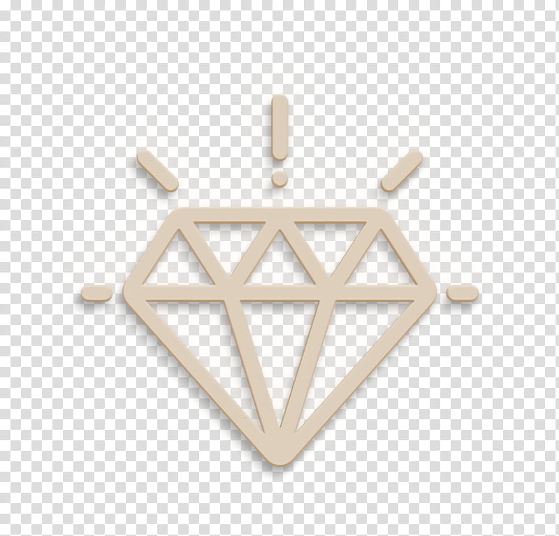 Value icon Strategy and Management icon Diamond icon, Jewellery, Fashion Accessory, Beige, Pendant, Metal, Triangle, Silver transparent background PNG clipart