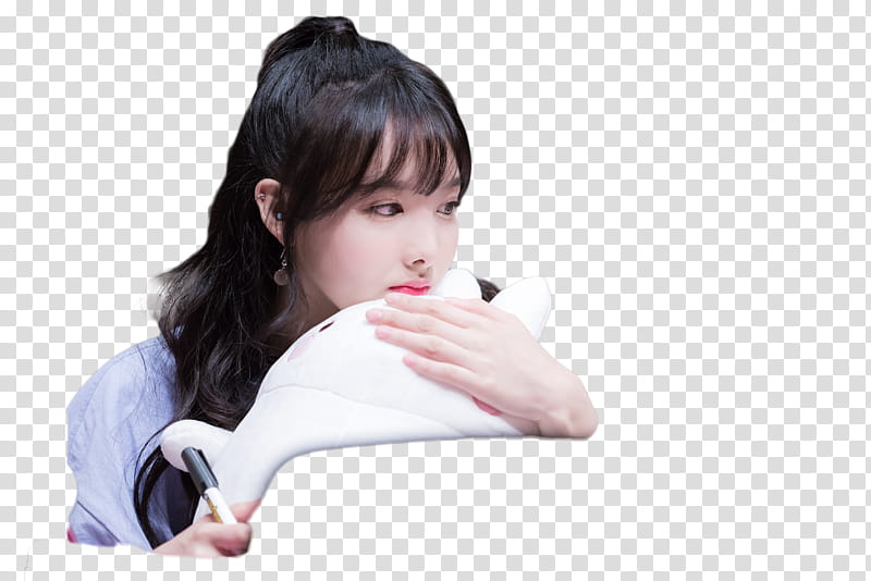 RENDER  S NAYEON TWICE, Nayeon holding pillow transparent background PNG clipart