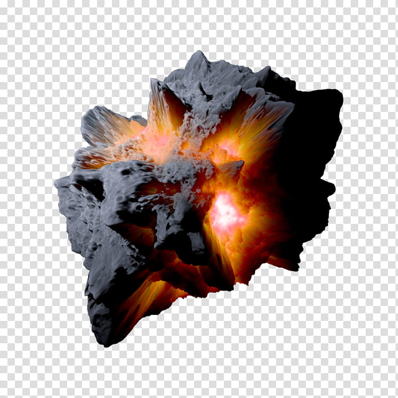Asteroid Meteor Orange Space transparent background PNG clipart