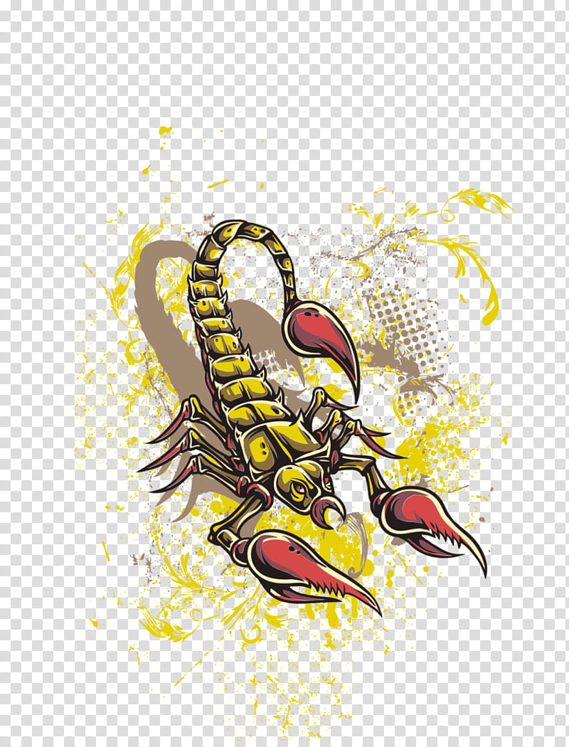 Scorpio, Scorpion, Tshirt, Ironon, Embroidered Patch, Clothing, Fashion, Cartoon transparent background PNG clipart
