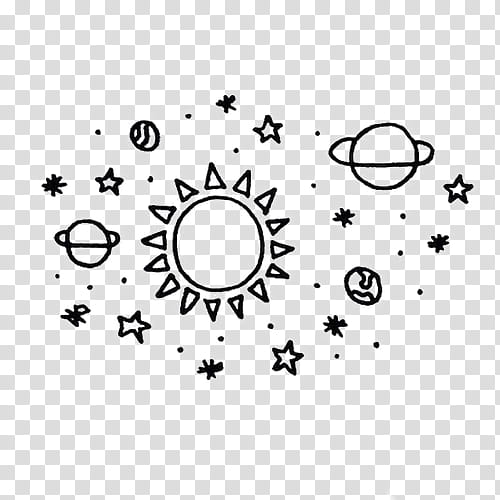 Star Drawing, Doodle, Pencil, Line Art, Galaxy, Planet, Space, Lettering transparent background PNG clipart