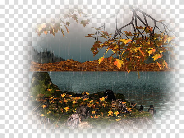 Autumn Leaf Drawing, Landscape, Season, Chanson Dautomne, Painting, Landscape Painting, Rain, Spring transparent background PNG clipart