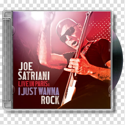 Joe Satriani, Joe Satriani, Live In Paris I Just Wanna Rock transparent background PNG clipart