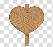 hermosos, brown heart shaped wooden signpost transparent background PNG clipart