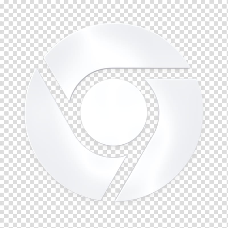chrome icon media icon online icon, Social Icon, Logo, Blackandwhite, Circle, Symbol, Emblem, Monochrome transparent background PNG clipart